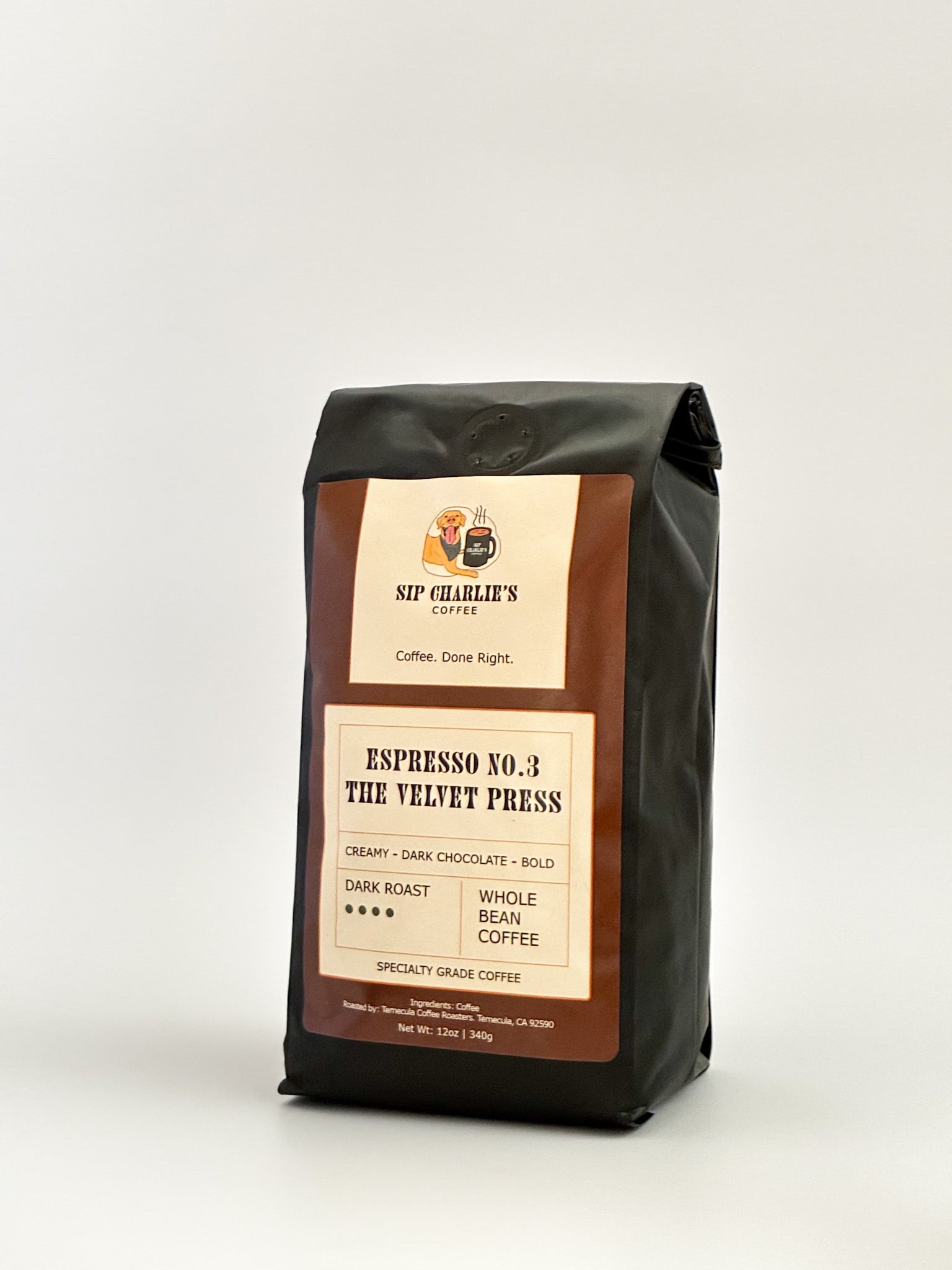 Espresso No. 3 The Velvet Press - Sip Charlie's Coffee