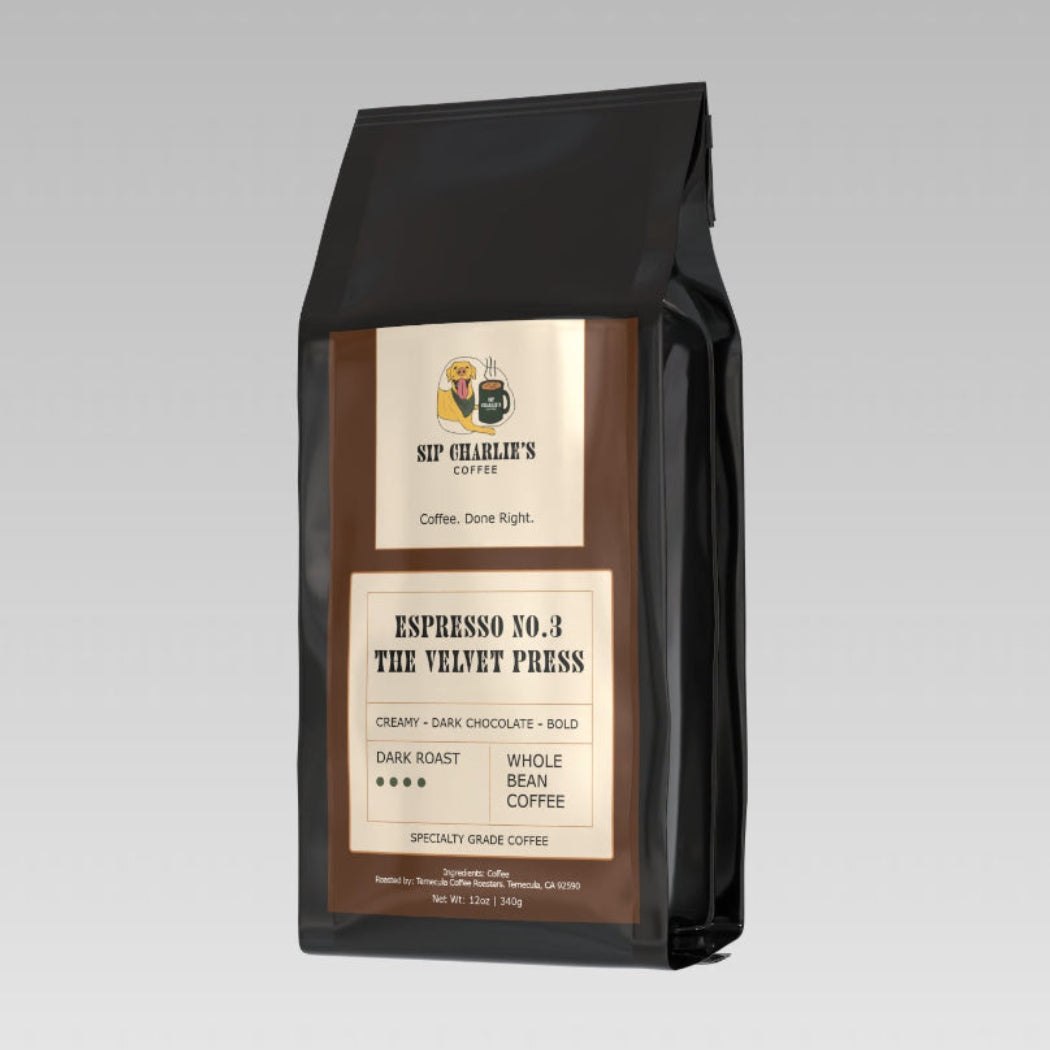 Espresso No. 3 The Velvet Press - Sip Charlie's Coffee