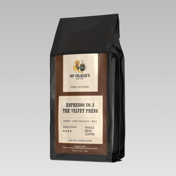 Espresso No. 3 The Velvet Press - Sip Charlie's Coffee