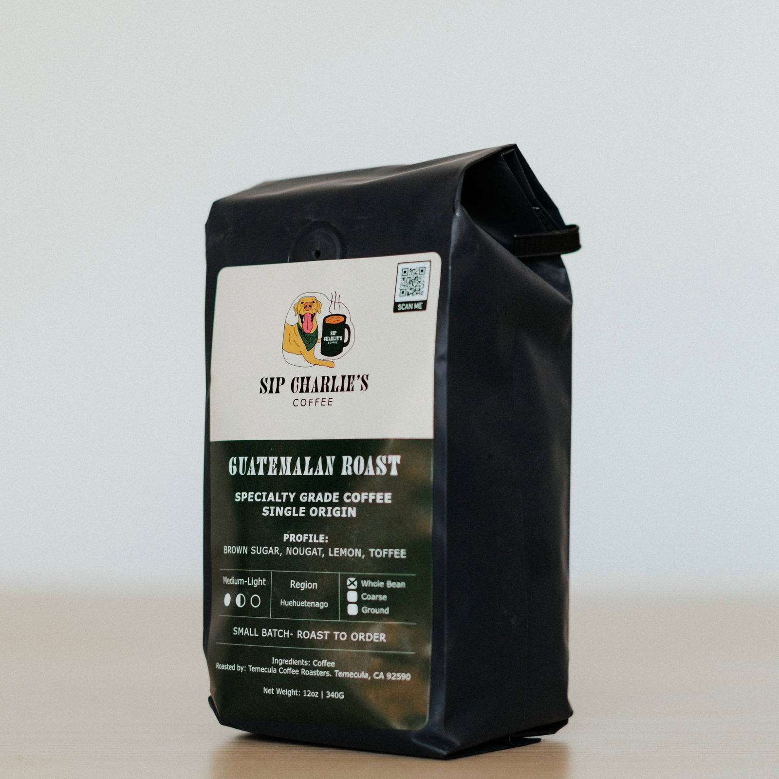 Sip Charlie's Coffee Guatemalan Roast sourced ethically